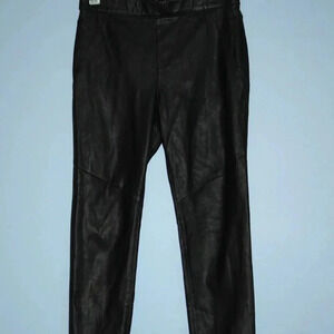 Free People Women's Black Faux Leather Leggings Size 27